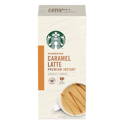 Allow boiling water to rest for 30 seconds before. STARBUCKS Caramel Latte Instant Coffee 5 Sachets, 107.5g ...