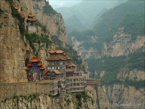 Shanxi China City Built In The Mountains Of Shan