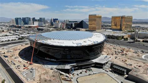 Allegiant Stadium Is Fully Enclosed —video Las Vegas Review Journal