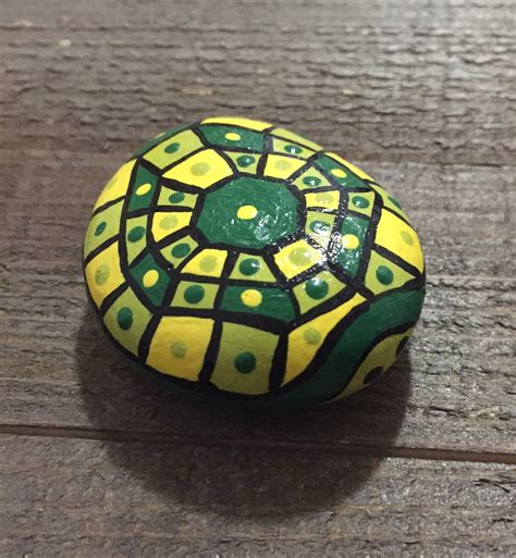 Turtle Painted Garden Stone, Garden Decor, Garden Art ...