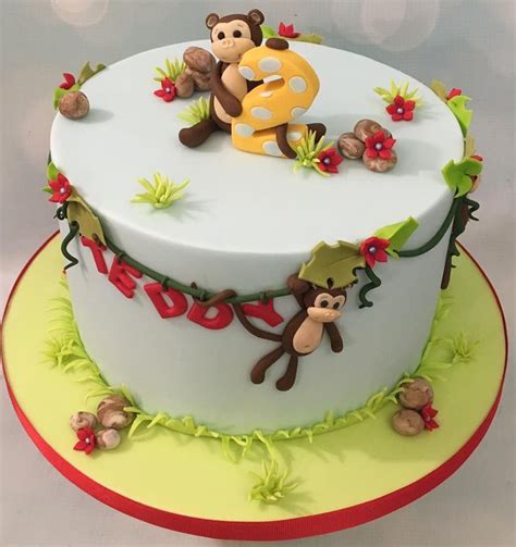 Cheeky Monkey On Vines Birthday Celebration Cake Themed Birthday Cakes