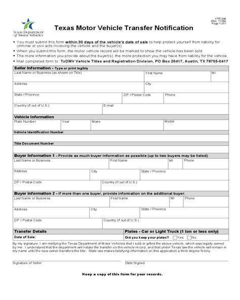Texas Form 130 U Fillable Printable Forms Free Online