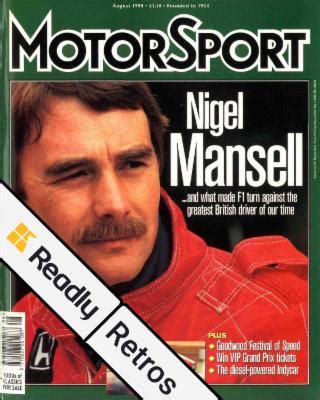 Motor Sport Magazine August Pdf Digital Magazines