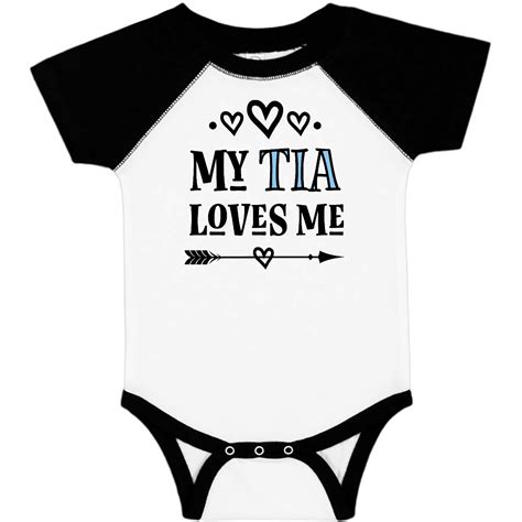 My Tia Loves Me Childs Infant Creeper White And Black 2199