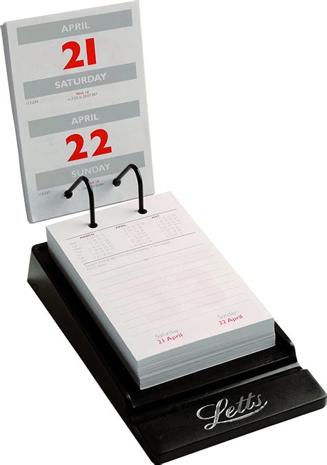 Letts System Desk Calendar For 2015 Uk Office Products