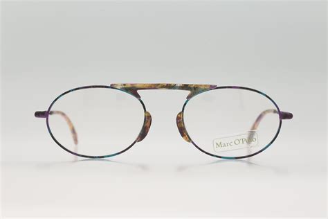 marc o polo by metzler 3316 744 vintage 90s colorful etsy oval eyeglasses vintage