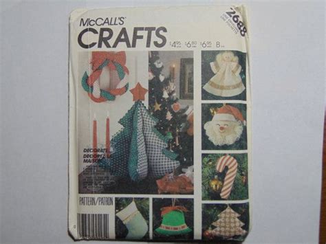 Mccalls Craft Sewing Pattern 2688 Traditional Christmas Etsy