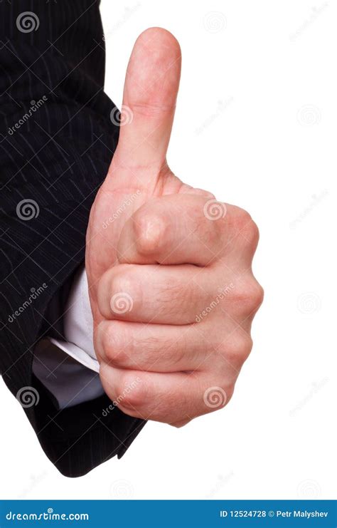 Businessman Approval Gesture Stock Photo Image Of Idea Body 12524728