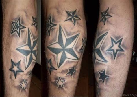This tattoo represents the constellations in the sky and is perfect for all the astronomy lovers out there. 33 Fancy Stars Tattoos On Leg