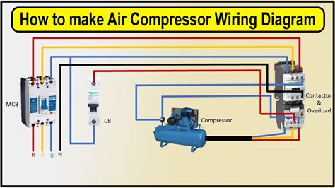 How To Make Air Compressor Wiring Diagram Phase Portable Air