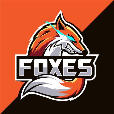 Fox Mascot Esport Logo Premium Vector