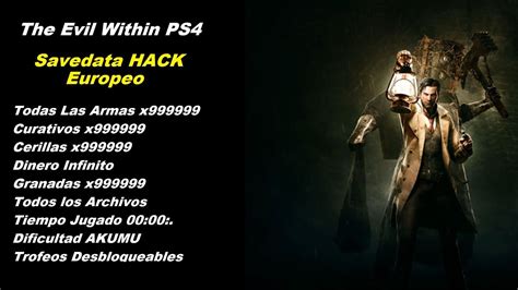 Game ini bernama evil life apk. PS4 The Evil Within / Save Data Hack Descargable Modo ...