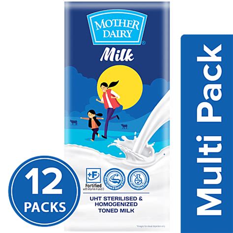 Buy Mother Dairy Uht Sterilised Toned Milk Online At Best Price Of Rs