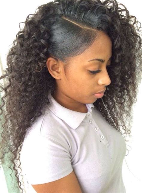20 Long Curly Weave Hairstyles With Side Part Fashionblog