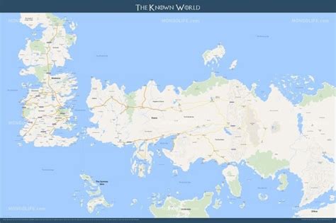 Map Of Westeros Valyria Maps Of The World