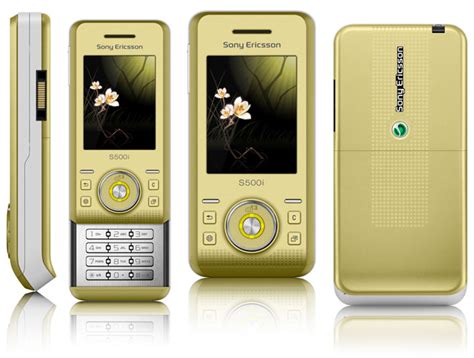 Sony Ericsson S500i Yellow Unlocked Gsm Slider Phone Europe Screen