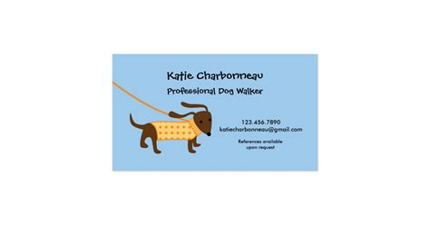 Dog Walker Business Card Zazzle