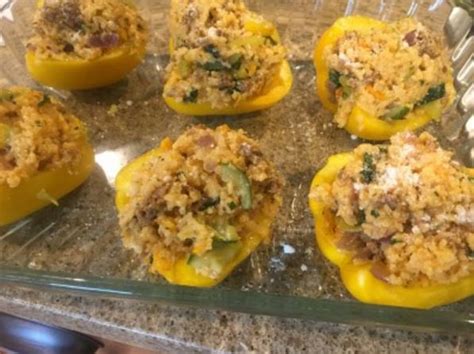 Delicious Chorizo Stuffed Yellow Peppers Eat Out Loud