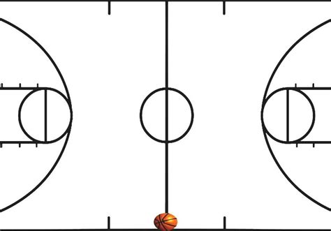 Outline Of Basketball Outline Of Basketball Court