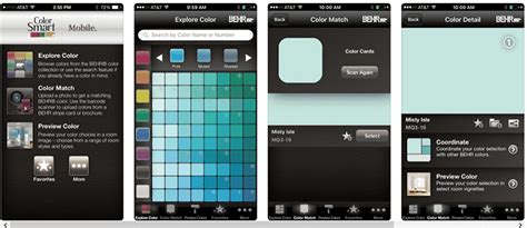 Combina colores y luego observa cómo se ven en la imagen de una habitación. Best Paint Color App - Designing Idea