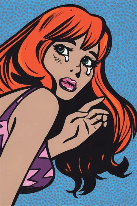Ginger Crying Comic Girl Canvas Art By Allyson Gutchell Icanvas