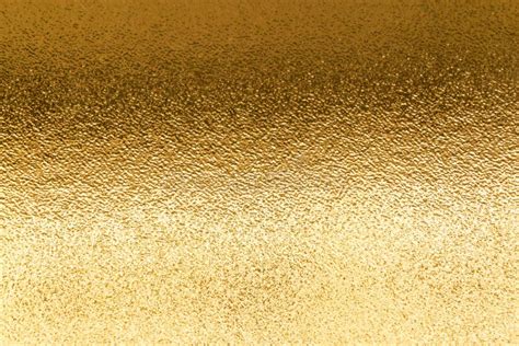 Shiny Yellow Metallic Gold Leaf Foil Texture Background Stock Image