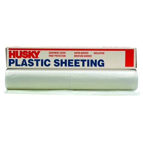 Husky 9 Ft 4 In X 100 Ft Clear 4 Mil Plastic Sheeting