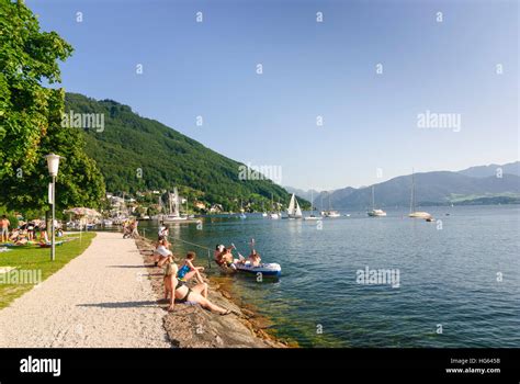 Gmunden Lido At The Lake Traunsee Salzkammergut Oberösterreich