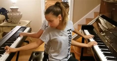 11 Year Old Twins Rock The House With Impromptu Boogie Woogie Piano Skills