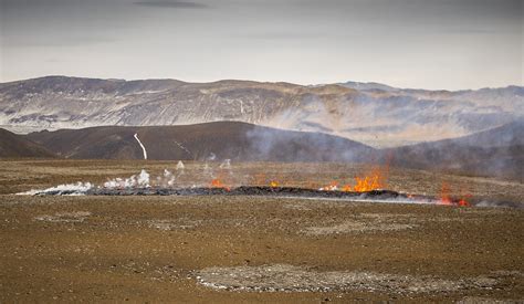 Hikers Scramble As New Fissure Opens Up At Icelandic Volcano