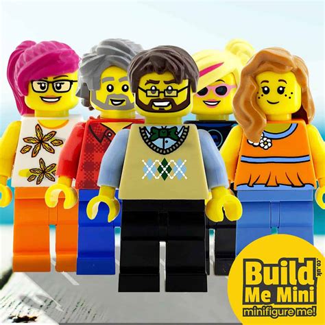 Personalised Minifigure Made From Lego® Parts Build Me Mini
