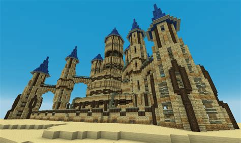 Large Desert Sand Castle Sanacraft Minecraft Map