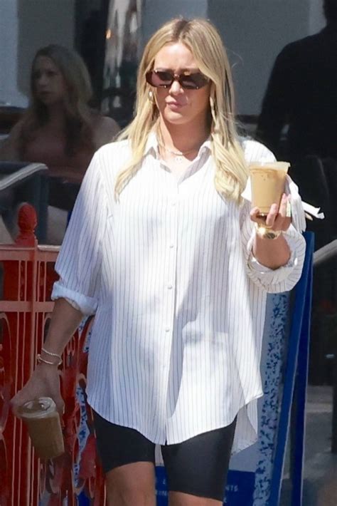 hilary duff steps out for coffee in la gotceleb