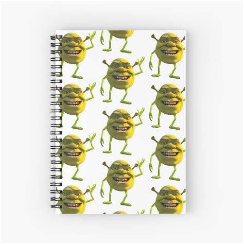 Shrek Wazowski Spiral Notebook For Sale By Savebeesplease Redbubble