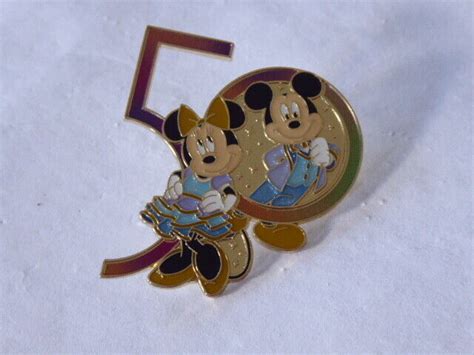 Disney Trading Pins Walt Disney World 50th Anniversary Mickey Mouse And