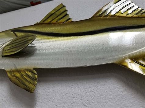 Aluminum Snook Wall Art Fishing Enthusiast Fathers Day T