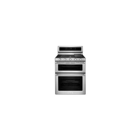 30 Inch 5 Burner Gas Double Oven Convection Range Kfgd500ess By