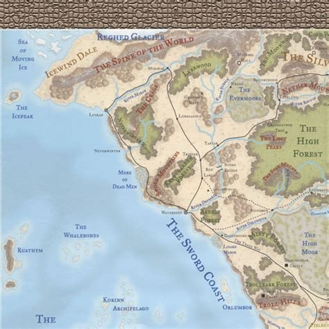 Faerun Map The Neverwinter Vault