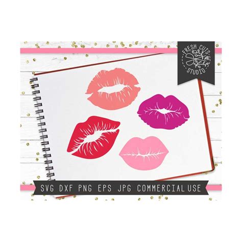 Lips Svg Lip Svg Bundle Kiss Svg Lipstick Svg Makeup Svg Inspire