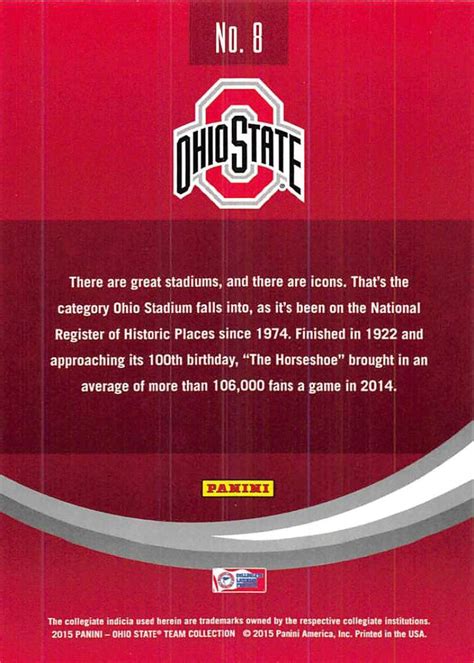 Anniversary/wedding buckeye card perfect for that osu alumnus | etsy. 2015 Panini Ohio State Buckeyes - Pick A Card | eBay