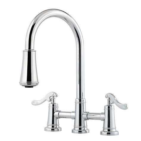 Prices for delta faucet range from $135 to $949, and moen. Pfister Ashfield 2-Handle Pull-Down Sprayer Kitchen Faucet ...