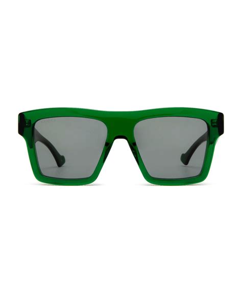 gucci eyewear gg0962s green sunglasses italist