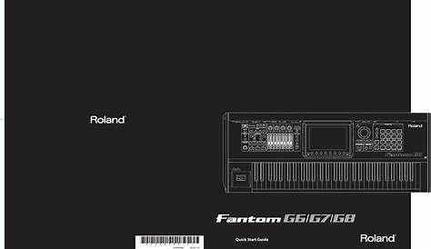 Roland Fantom G6 Users Manual G_q_e