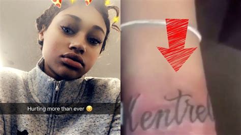 Jania Gets Nba Youngboy Name Tatted Youtube