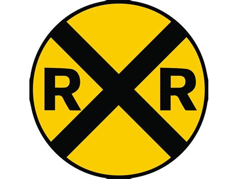 Railroad Crossing Sign Svg