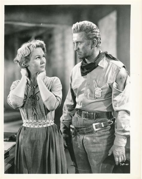 Kirk Douglas And Virginia Mayo In Along The Great Divide 1951 Kirk