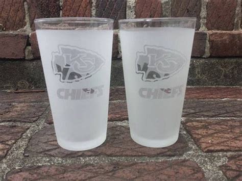 Personalized Kansas City Chiefs Glass Chiefs Beer Glass Etsy