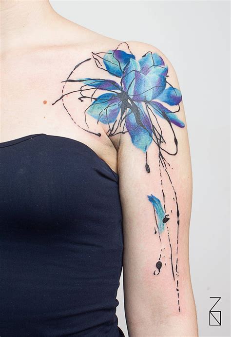 Pin By Bemquesecris On Tattoo Flower Tattoo Shoulder Abstract Tattoo
