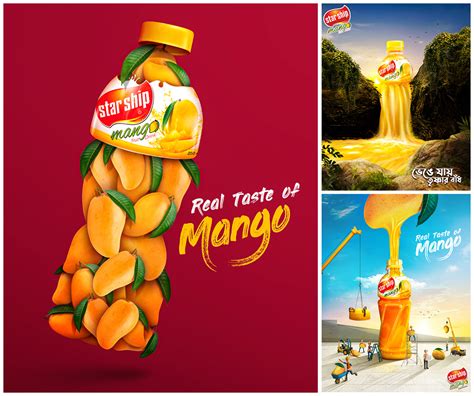 Starship Mango Juice Social Media Advertising On Behance