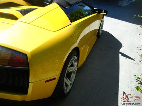 2005 Lamborghini Murcielago Roadster Pearl Yellow 6 Speed Manual